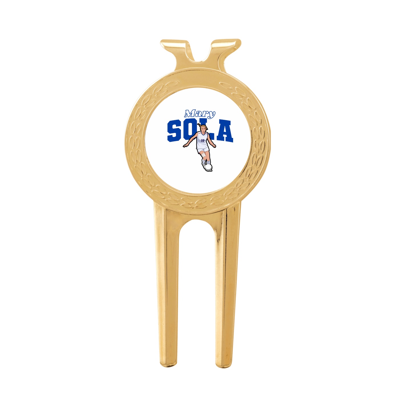 Divot Tool with Ball Marker — Name Arch in Classic