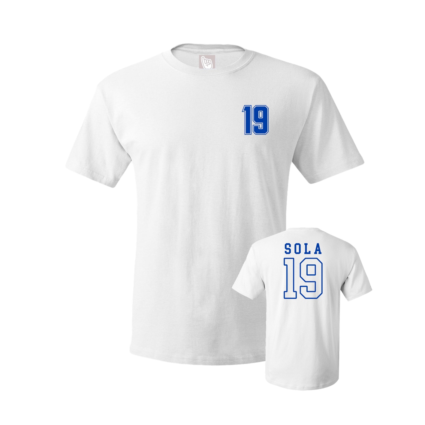Youth Tee — Chest Back in White