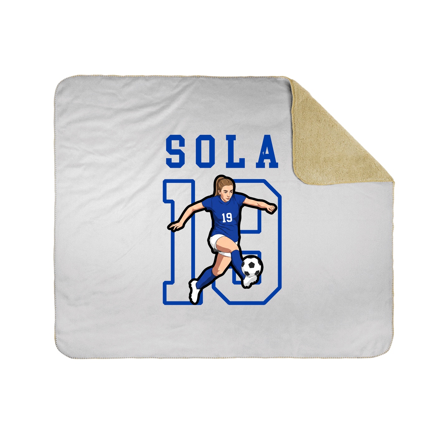 Throw Blanket — Shirsey in White