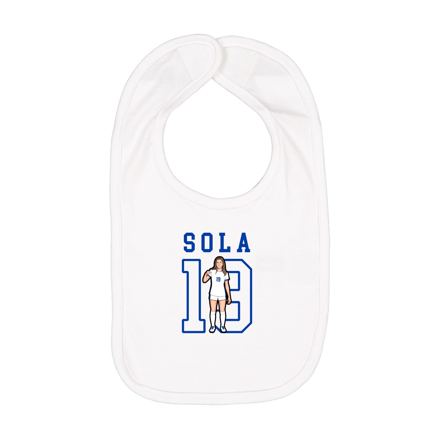 Infant Bib — Shirsey in White