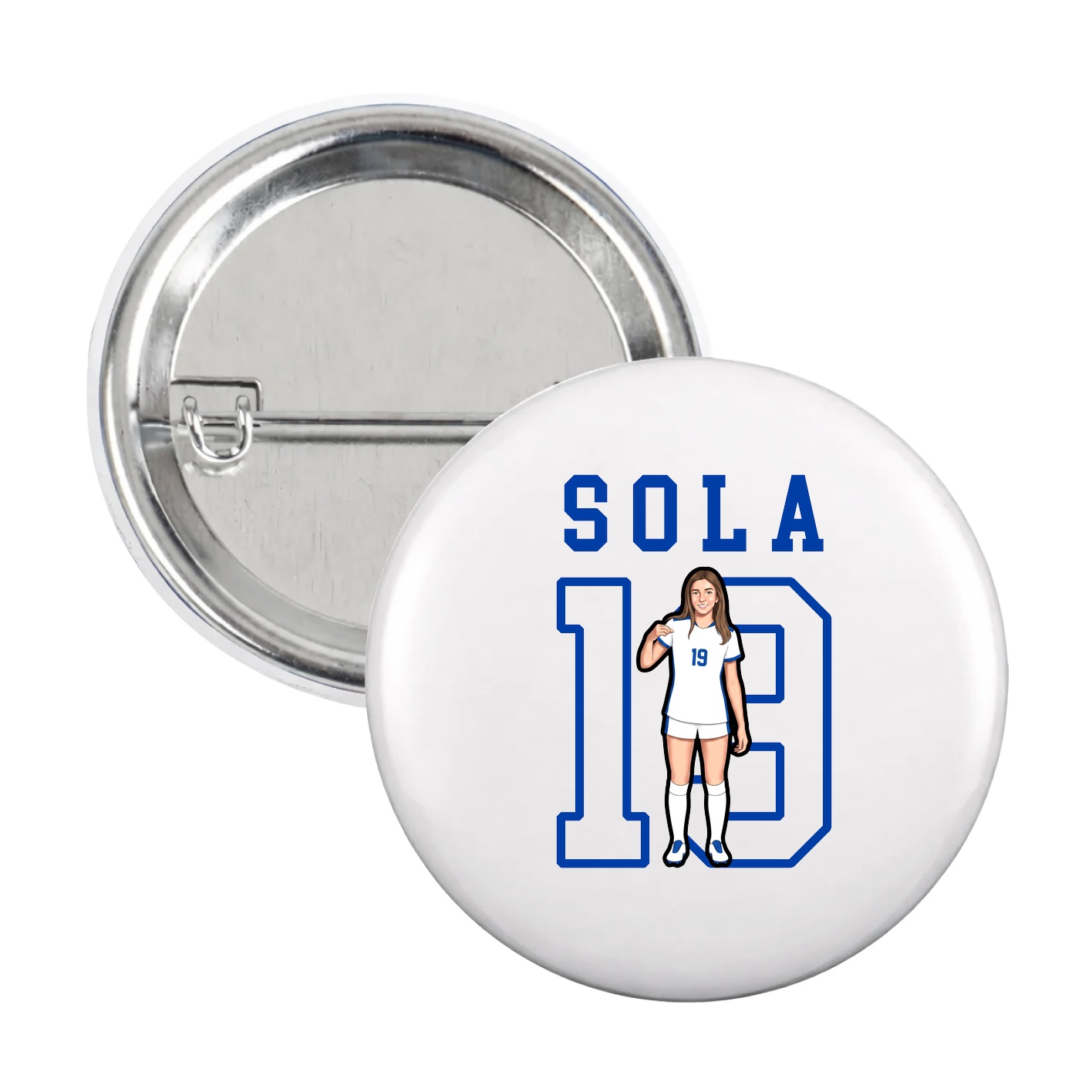 Game Day Button — Shirsey in White
