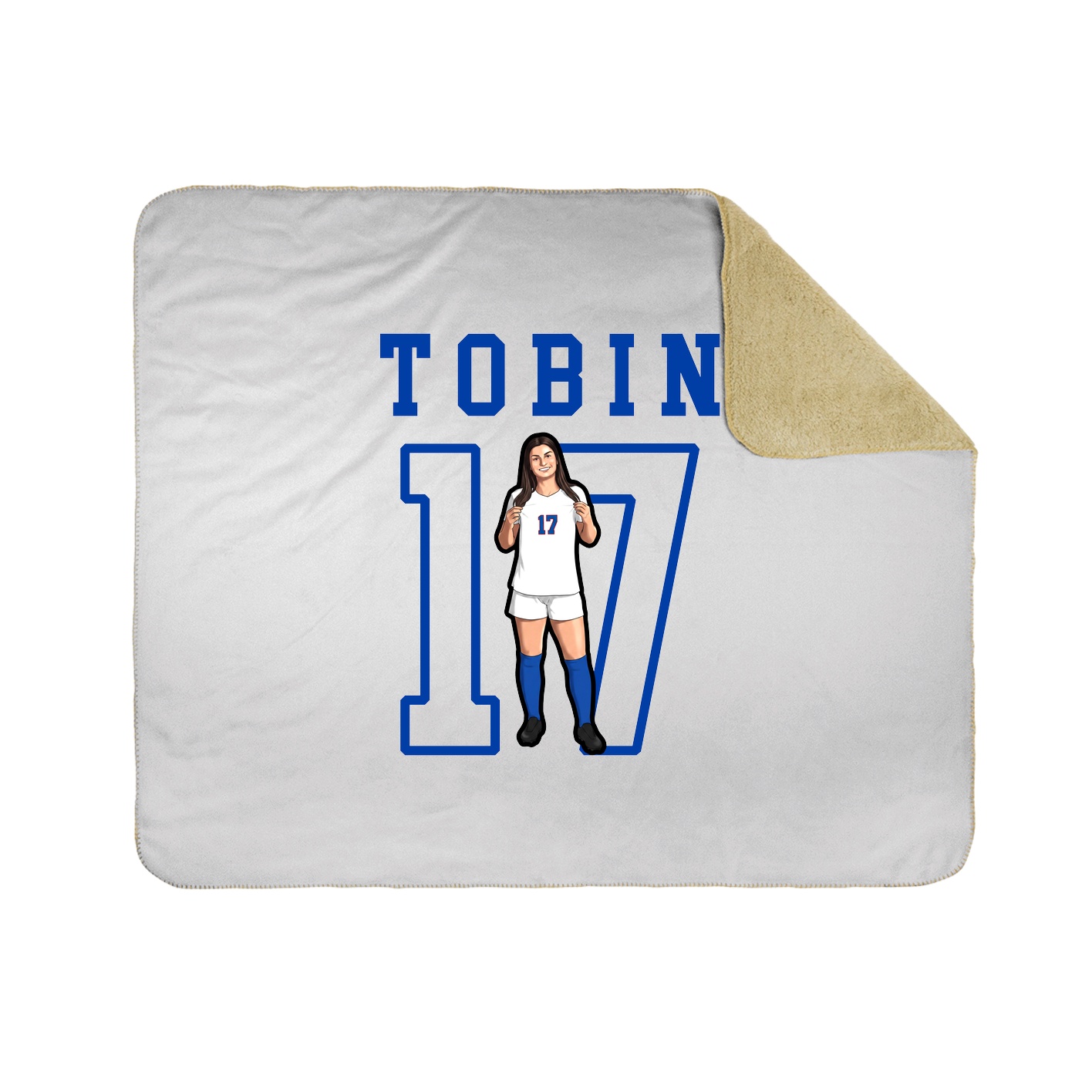 Throw Blanket — Shirsey in White