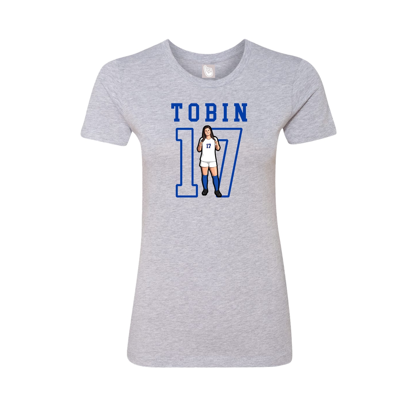 Fitted Women's Tee — Shirsey in Grey