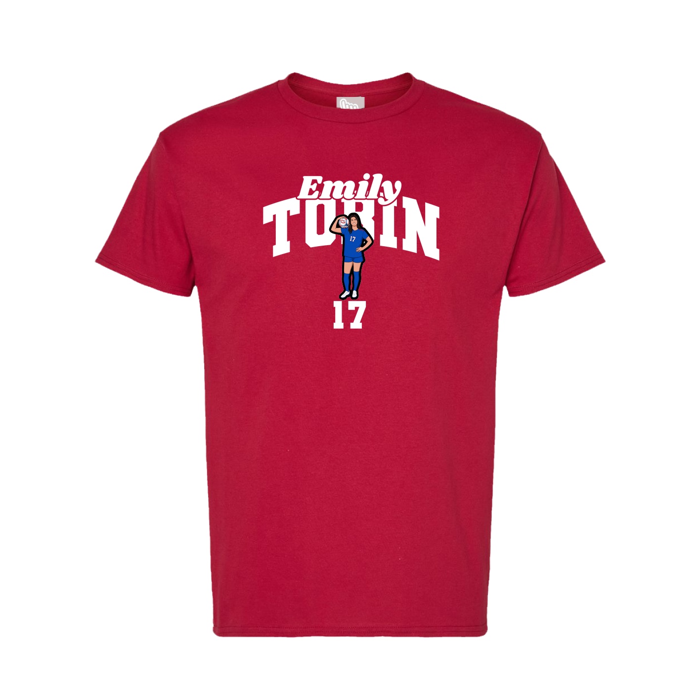 Tee — Signature Arch in Crimson