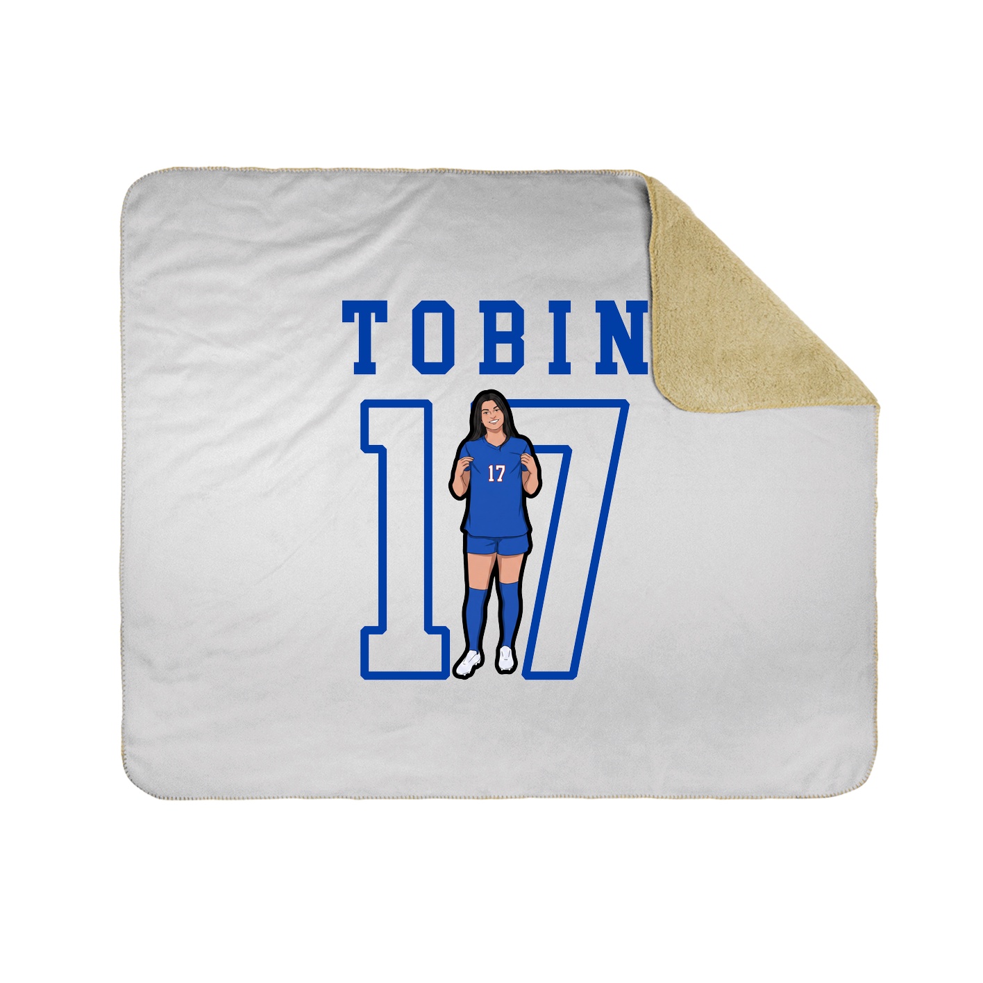 Throw Blanket — Shirsey in White