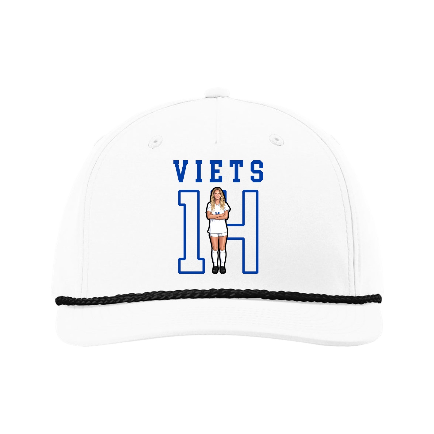 Five-Panel Classic Rope Cap — Shirsey in White