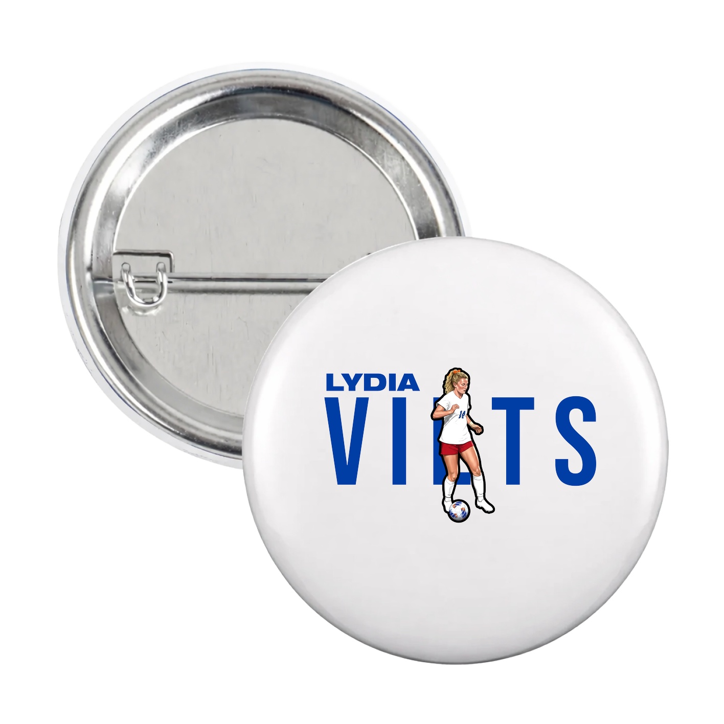 Game Day Button — Player Name in White