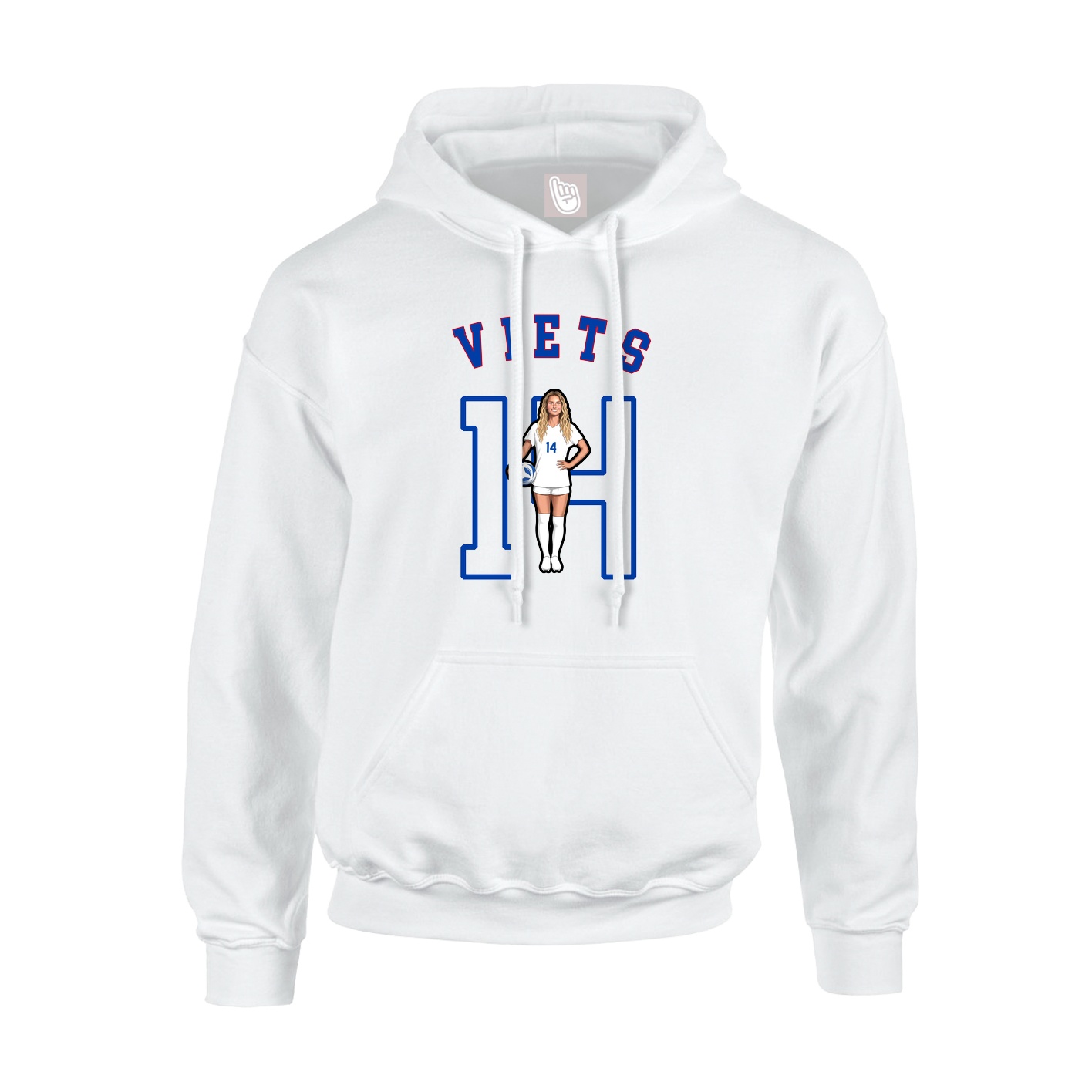 Hoodie — Shirsey Arch in White