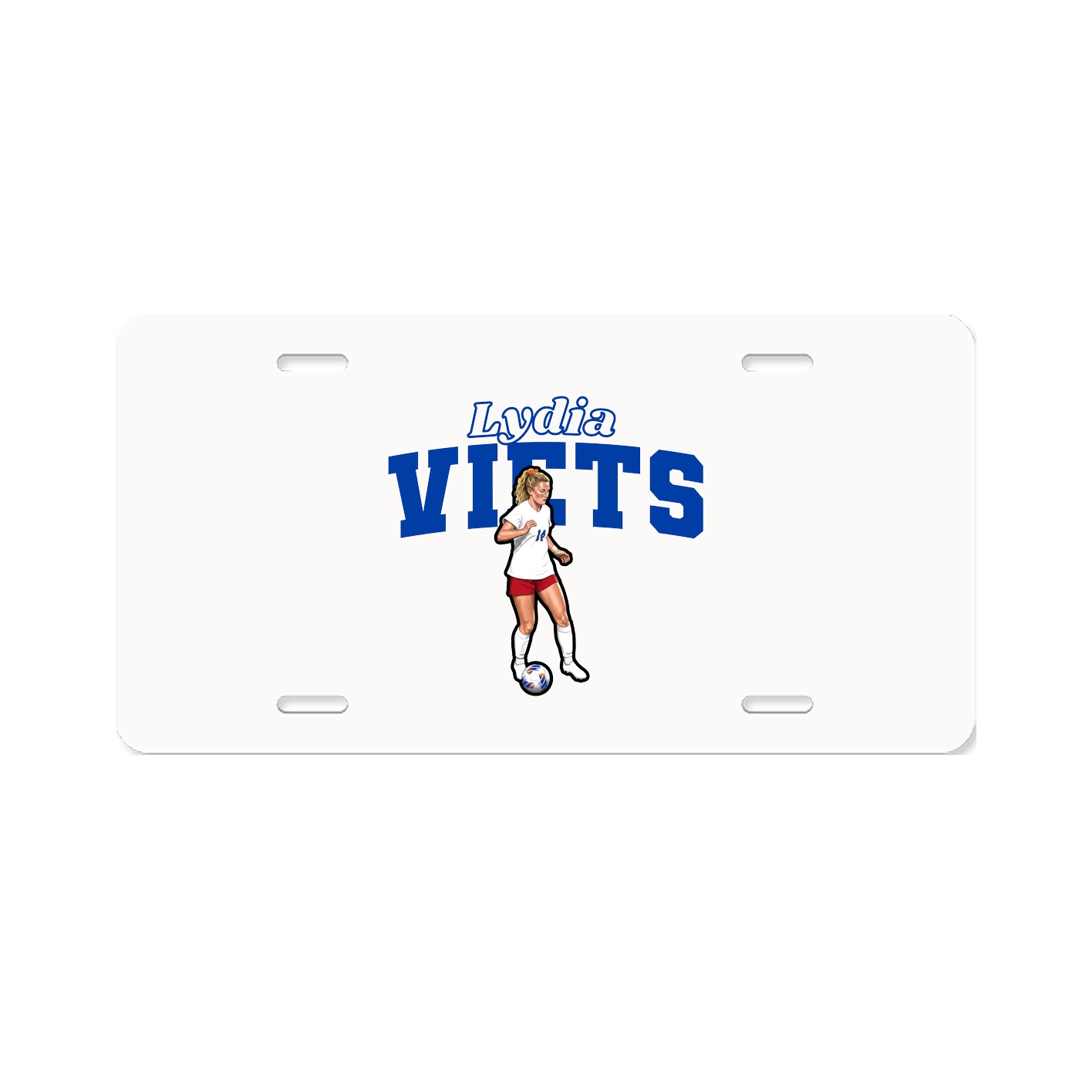 License Plate — Name Arch in Classic