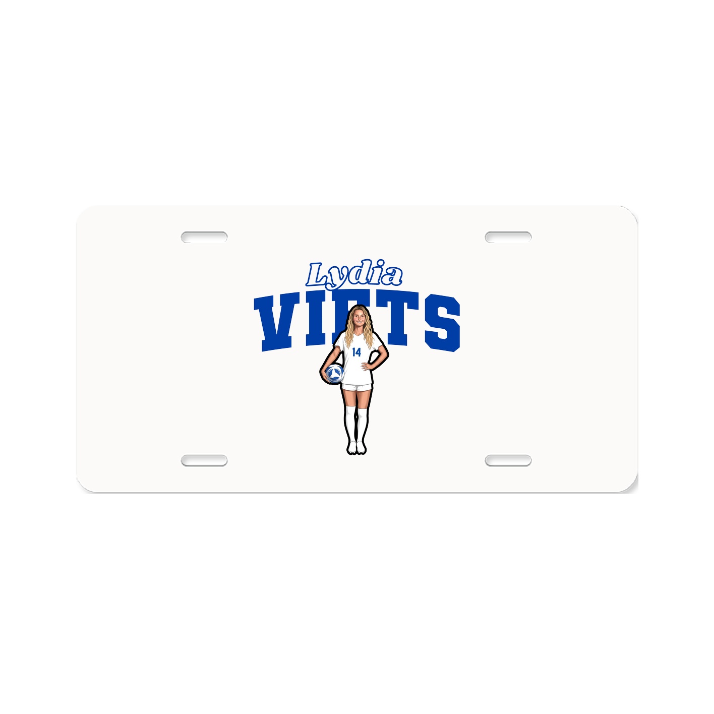 License Plate — Name Arch in Classic
