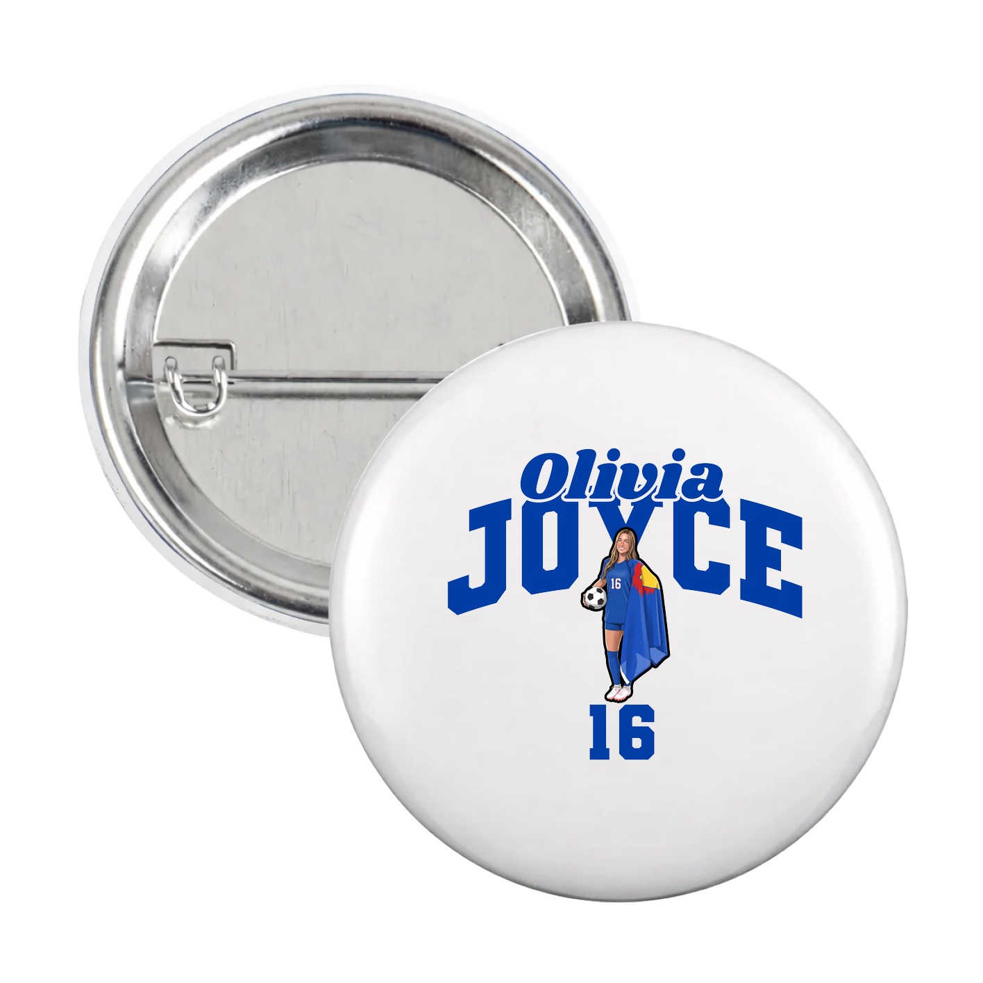 Game Day Button — Signature Arch in White