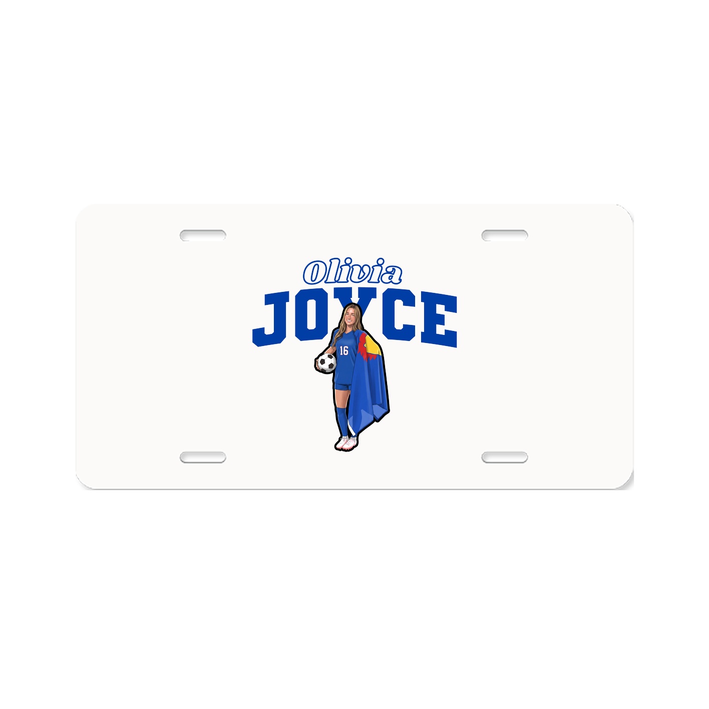 License Plate — Name Arch in Classic