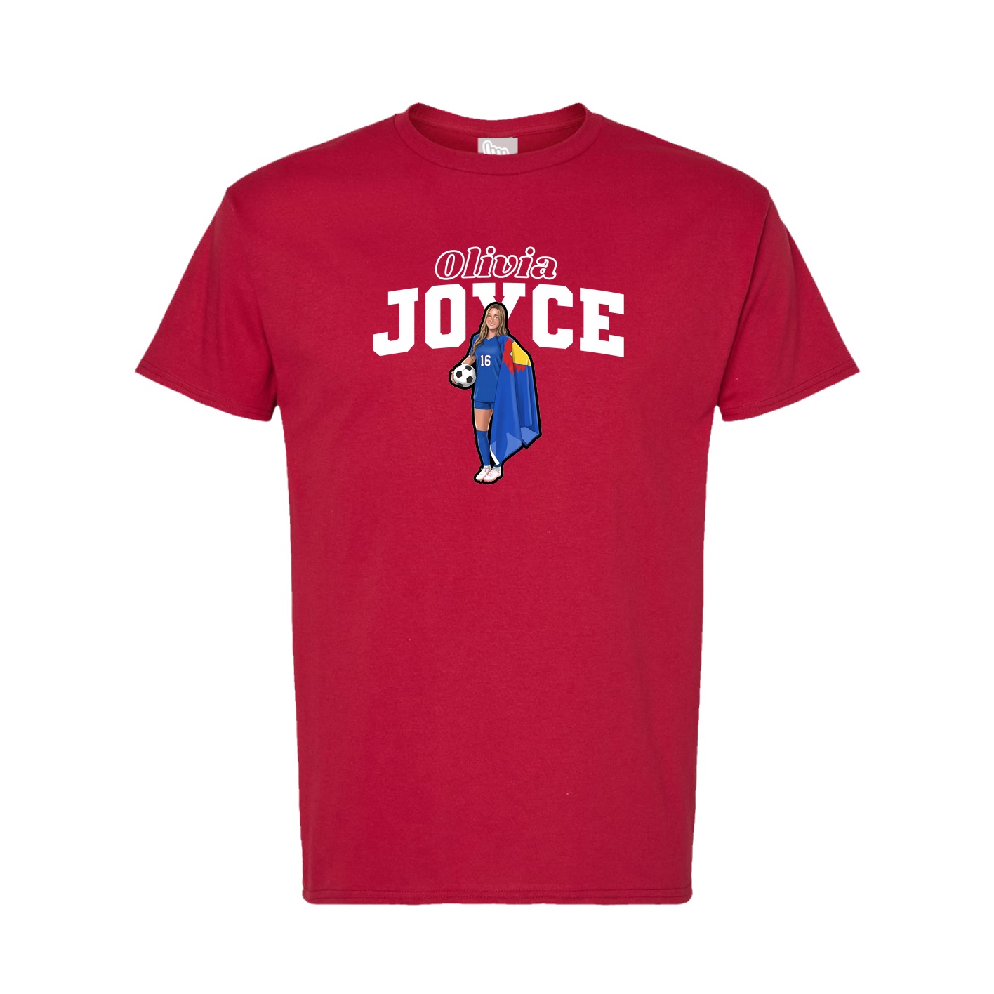 Tee — Name Arch in Crimson