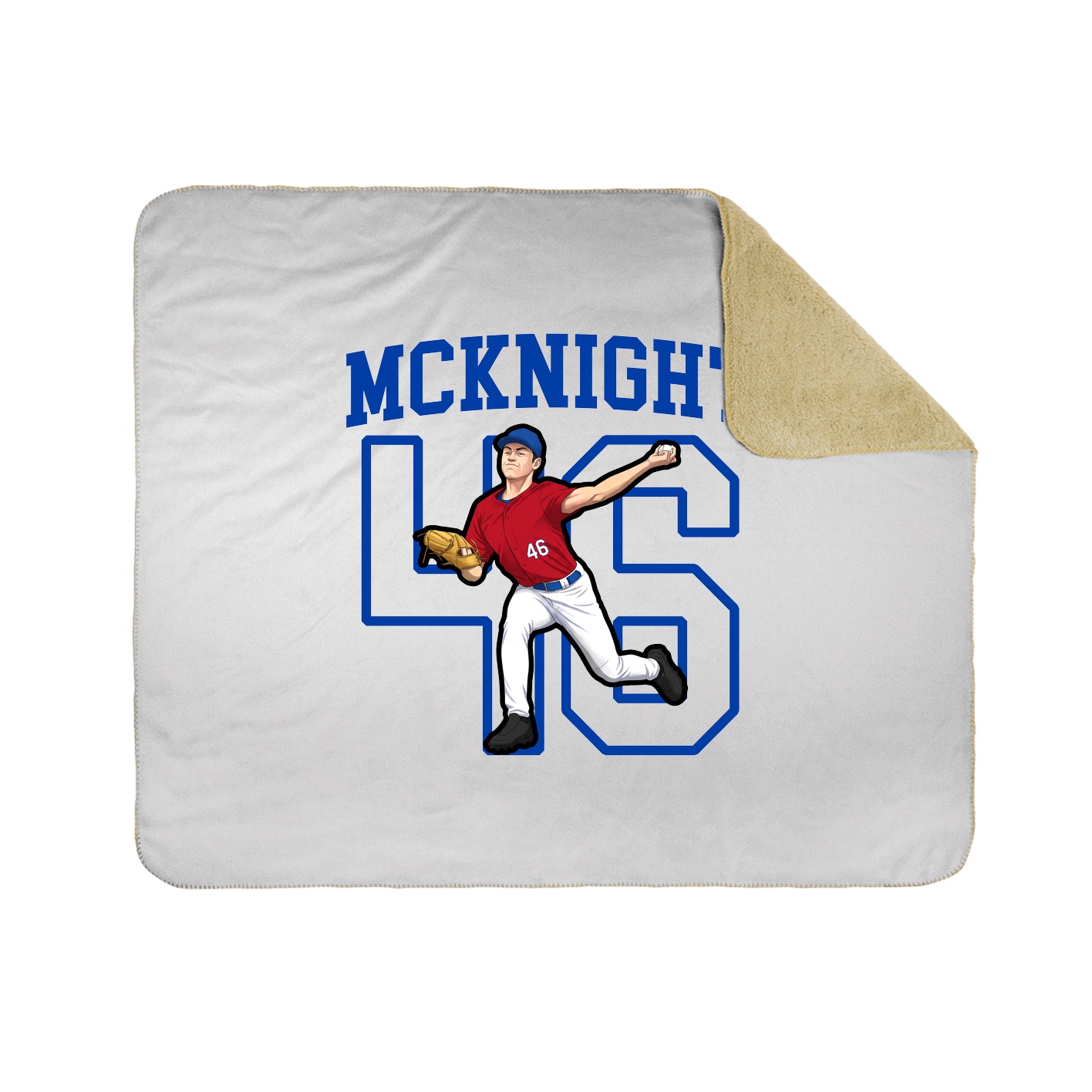 Throw Blanket — Shirsey in White