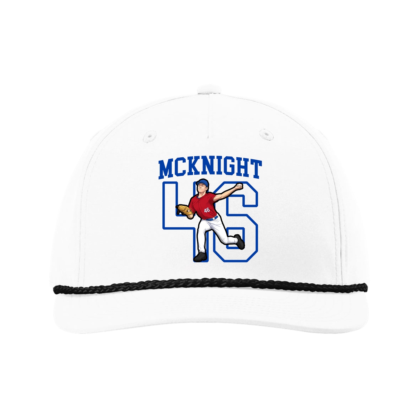 Five-Panel Classic Rope Cap — Shirsey in White