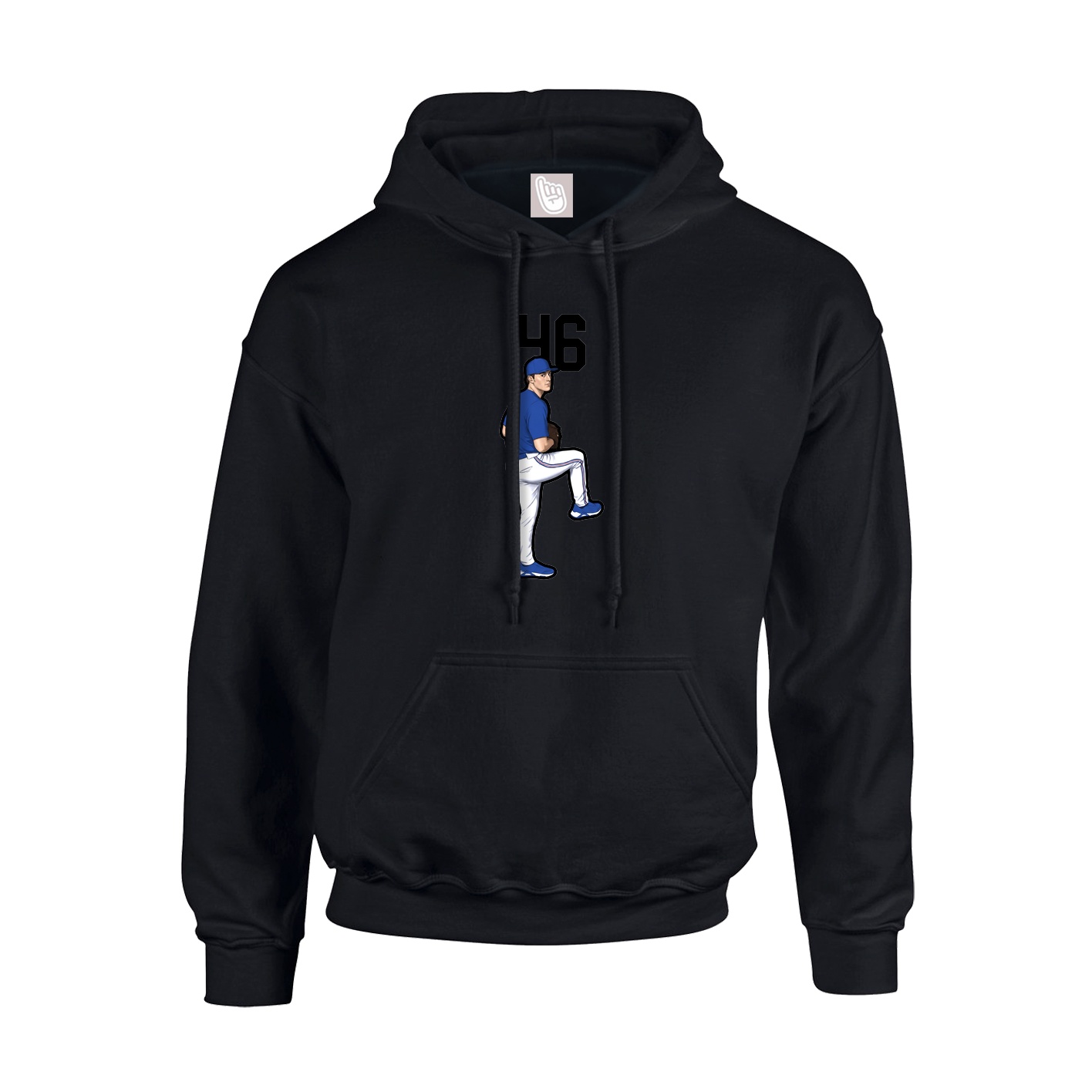 Hoodie — Number Top in Black
