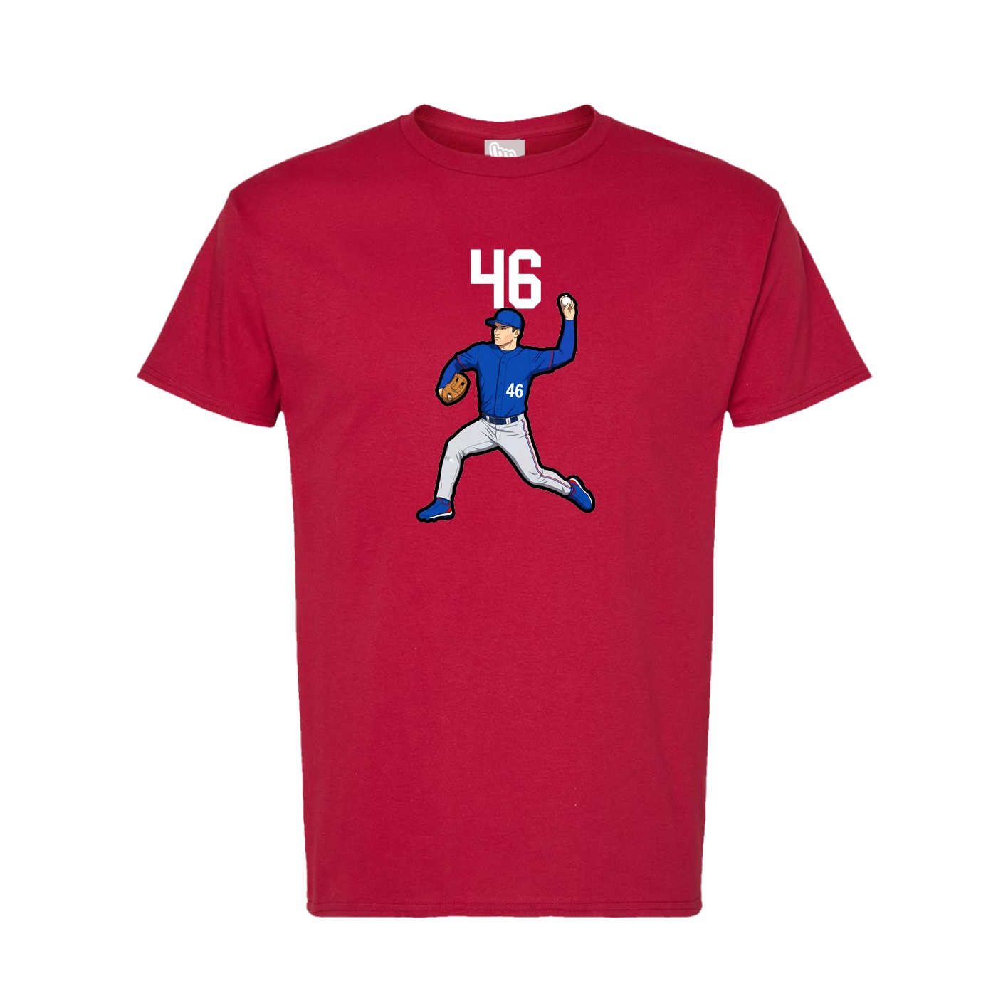 Tee — Number Top in Crimson