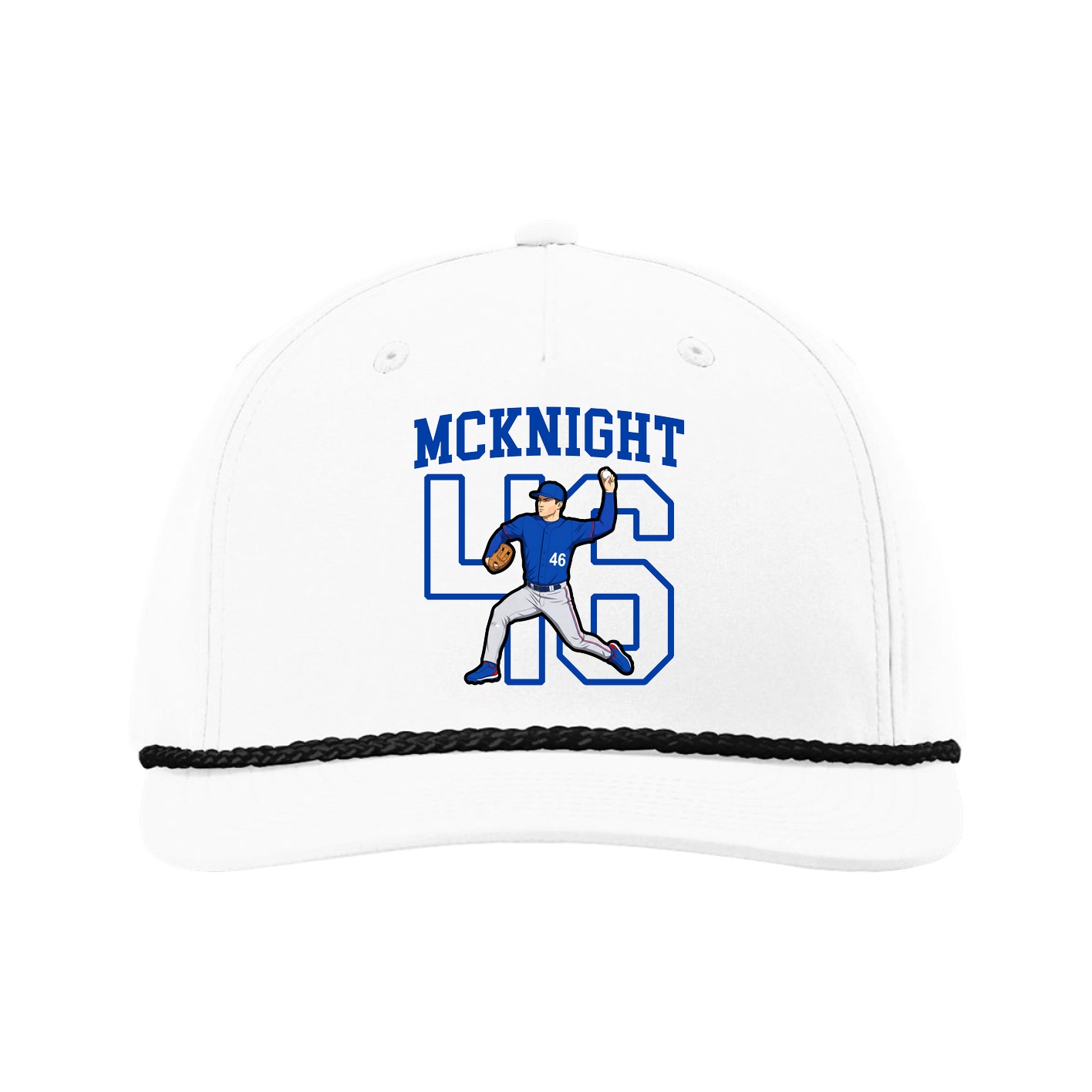 Five-Panel Classic Rope Cap — Shirsey in White