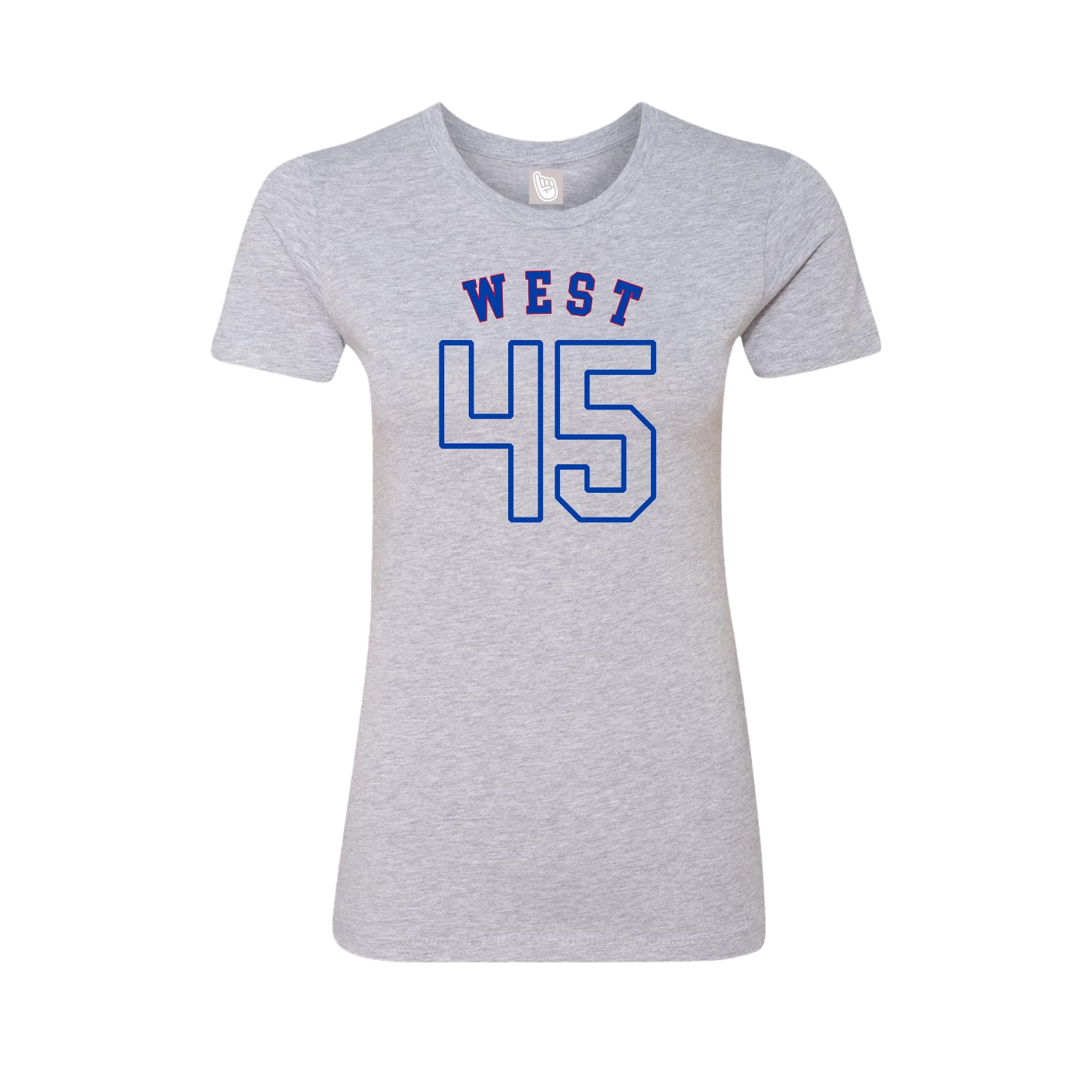 Fitted Women's Tee — Shirsey Arch in Grey