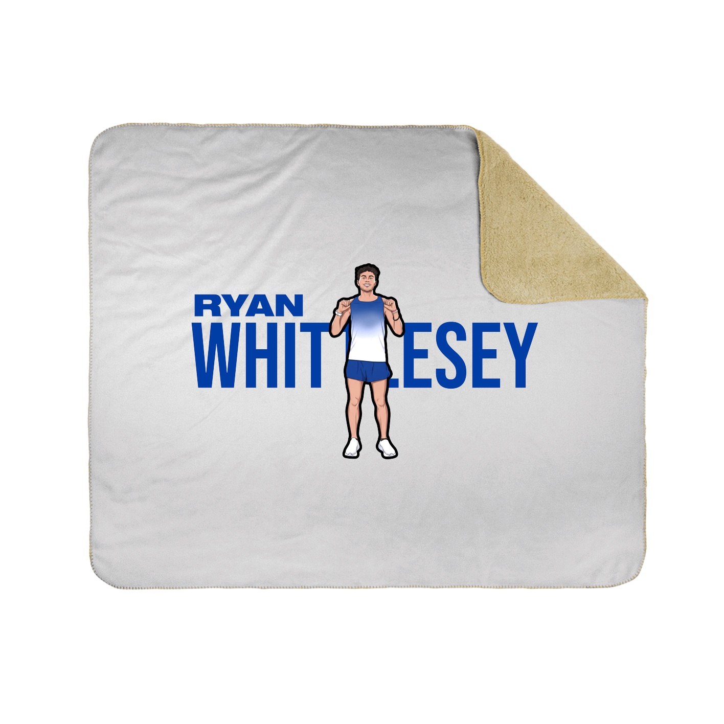 Throw Blanket — Player Name in White