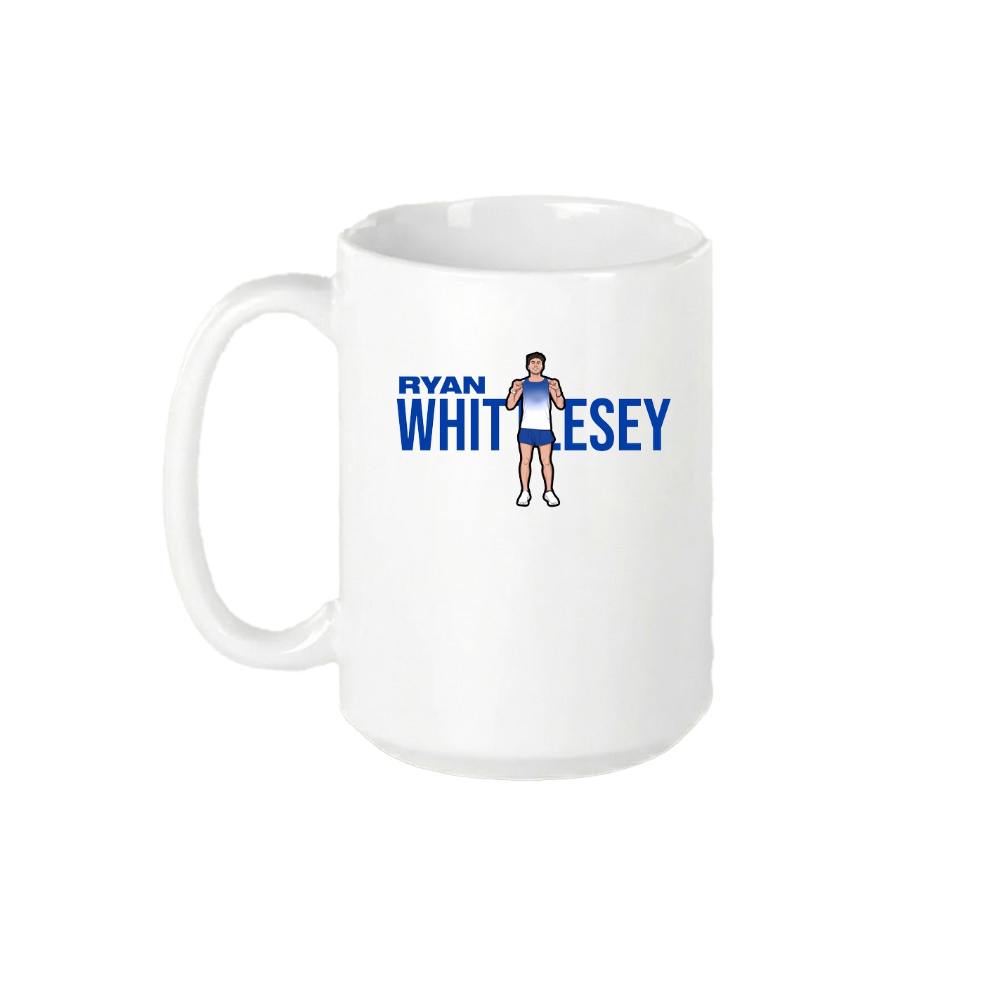 15oz Coffee Mug — Player Name in White