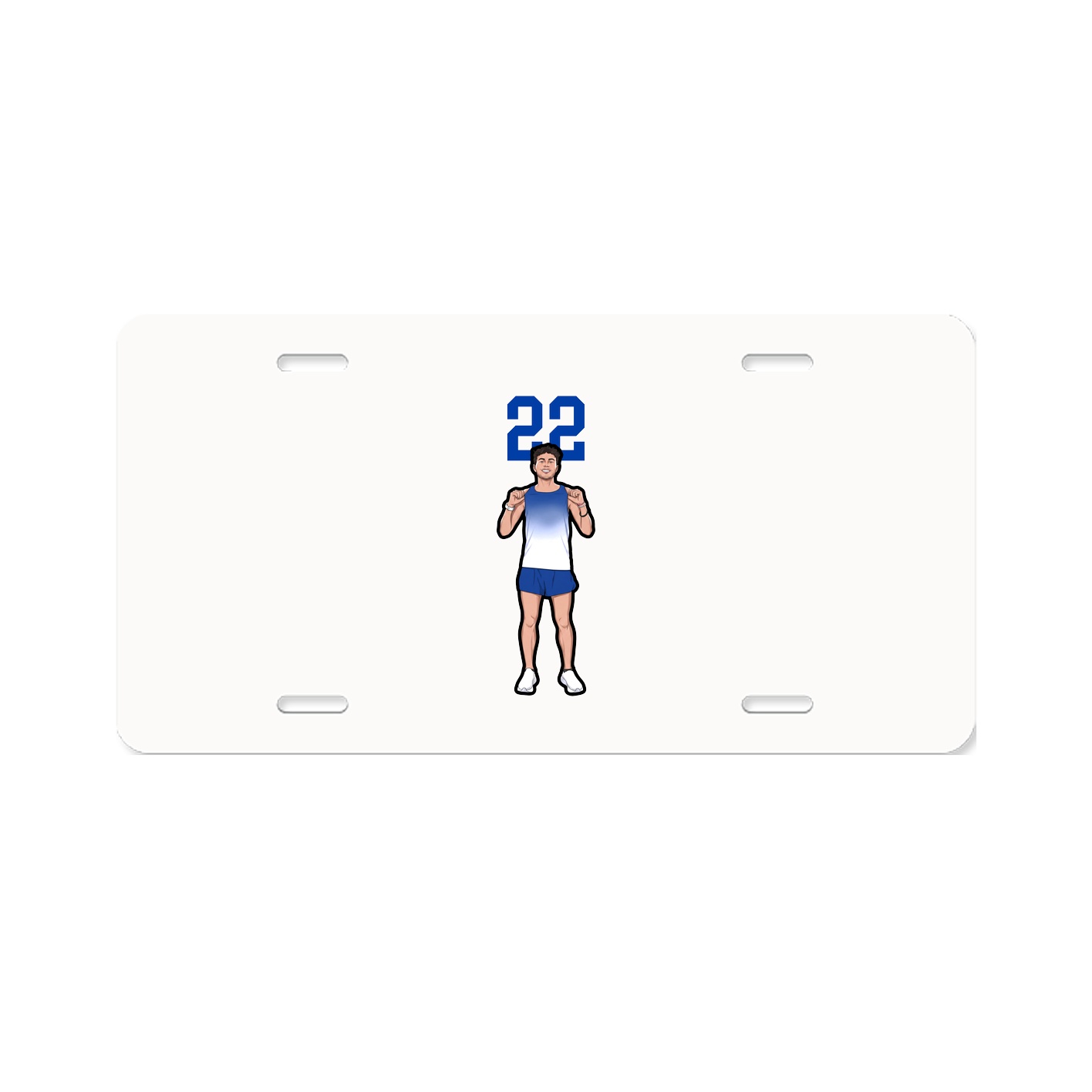 License Plate — Number Top in Classic