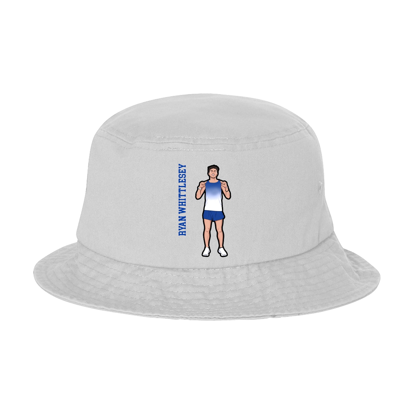 Bucket Cap — Name Vertical in White
