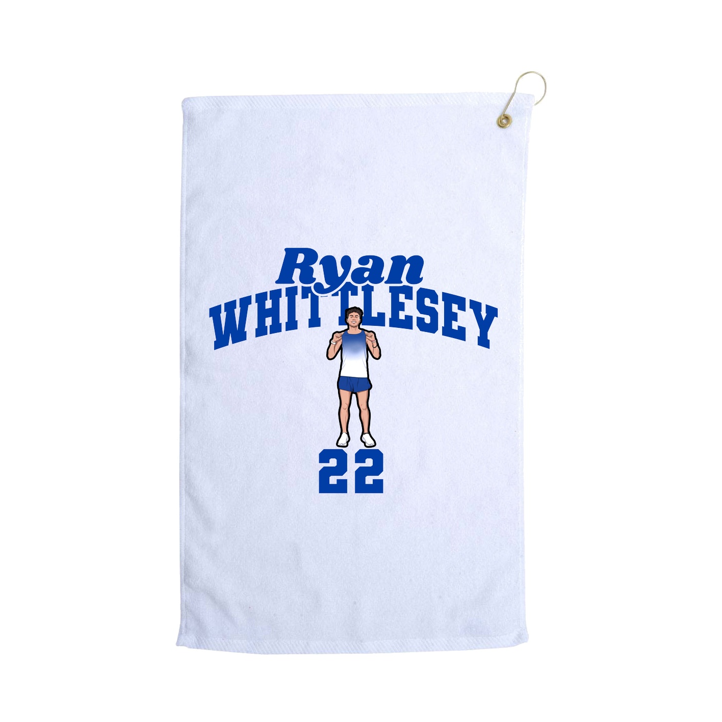 Golf Towel — Signature Arch in White