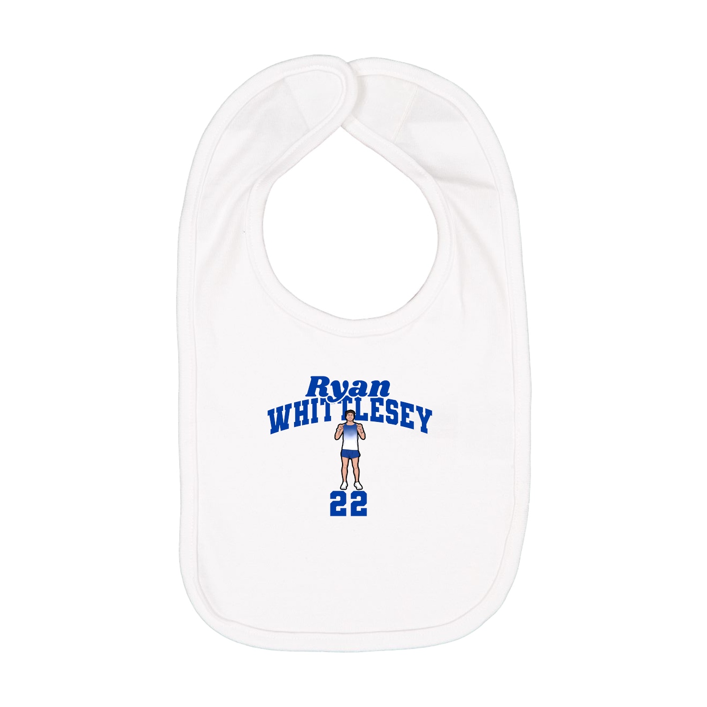 Infant Bib — Signature Arch in White