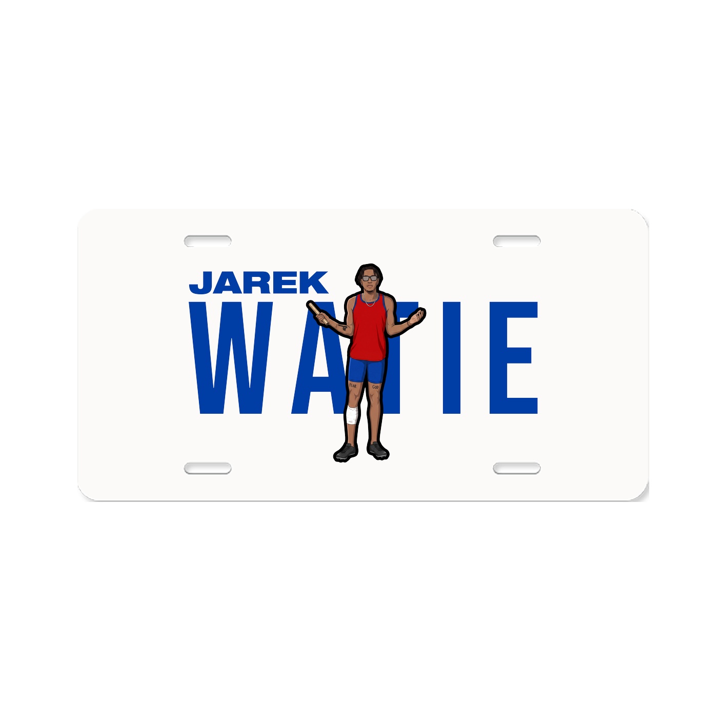 License Plate — Player Name in Classic