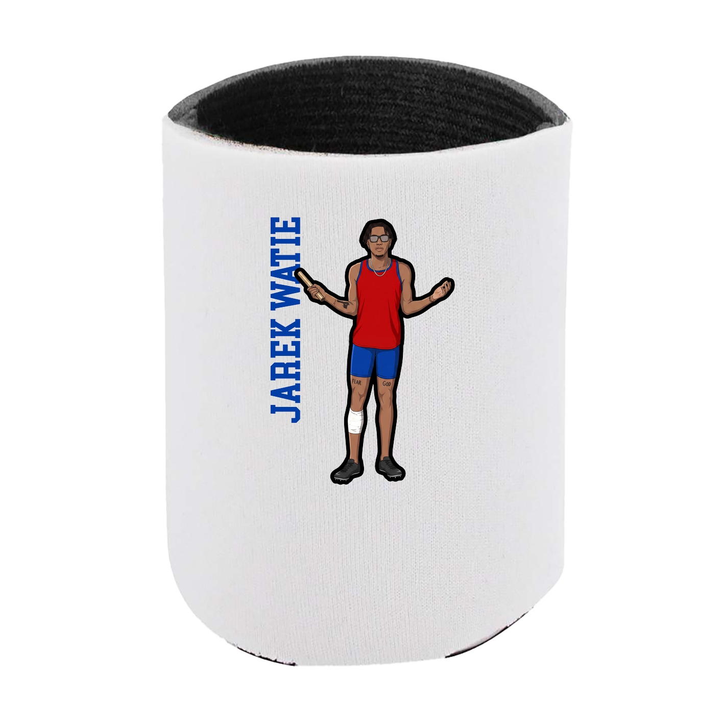 Can Holder — Name Vertical in White