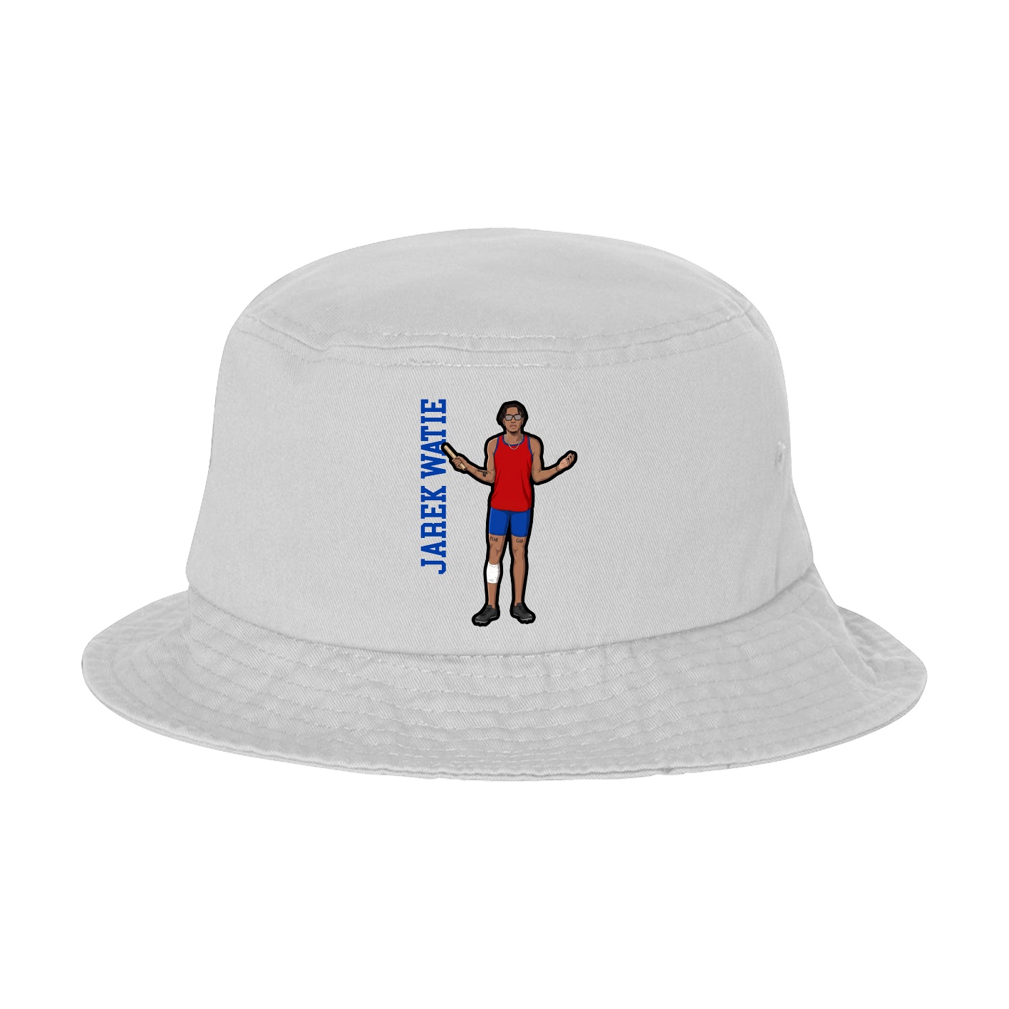 Bucket Cap — Name Vertical in White