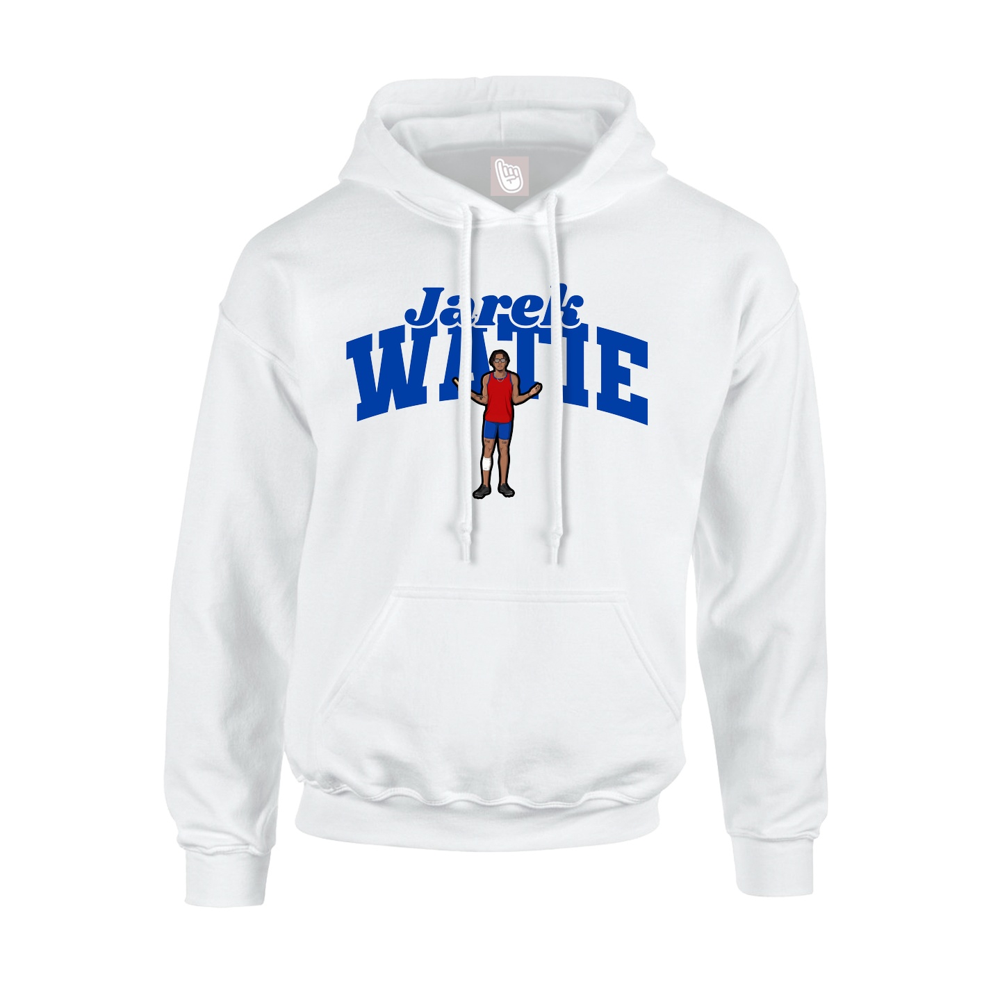 Youth Hoodie — Signature Arch in White