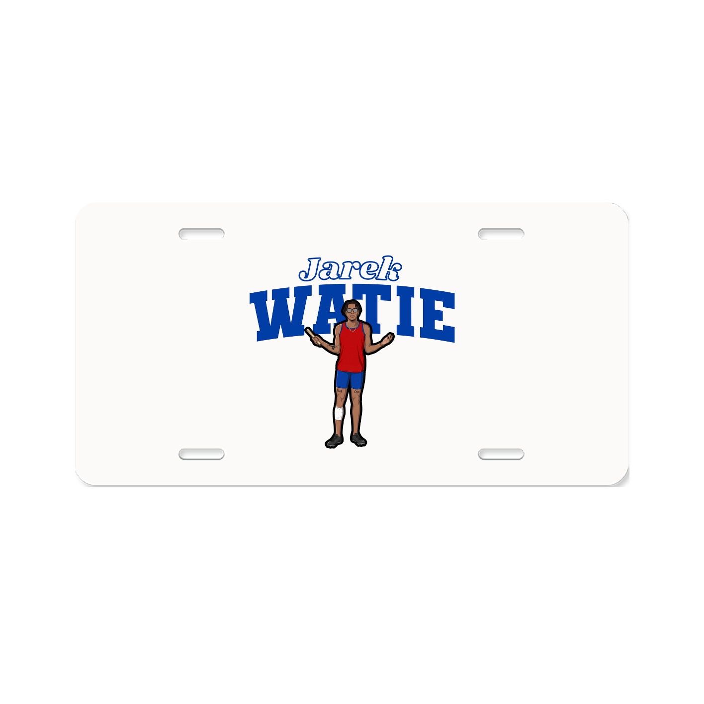 License Plate — Name Arch in Classic