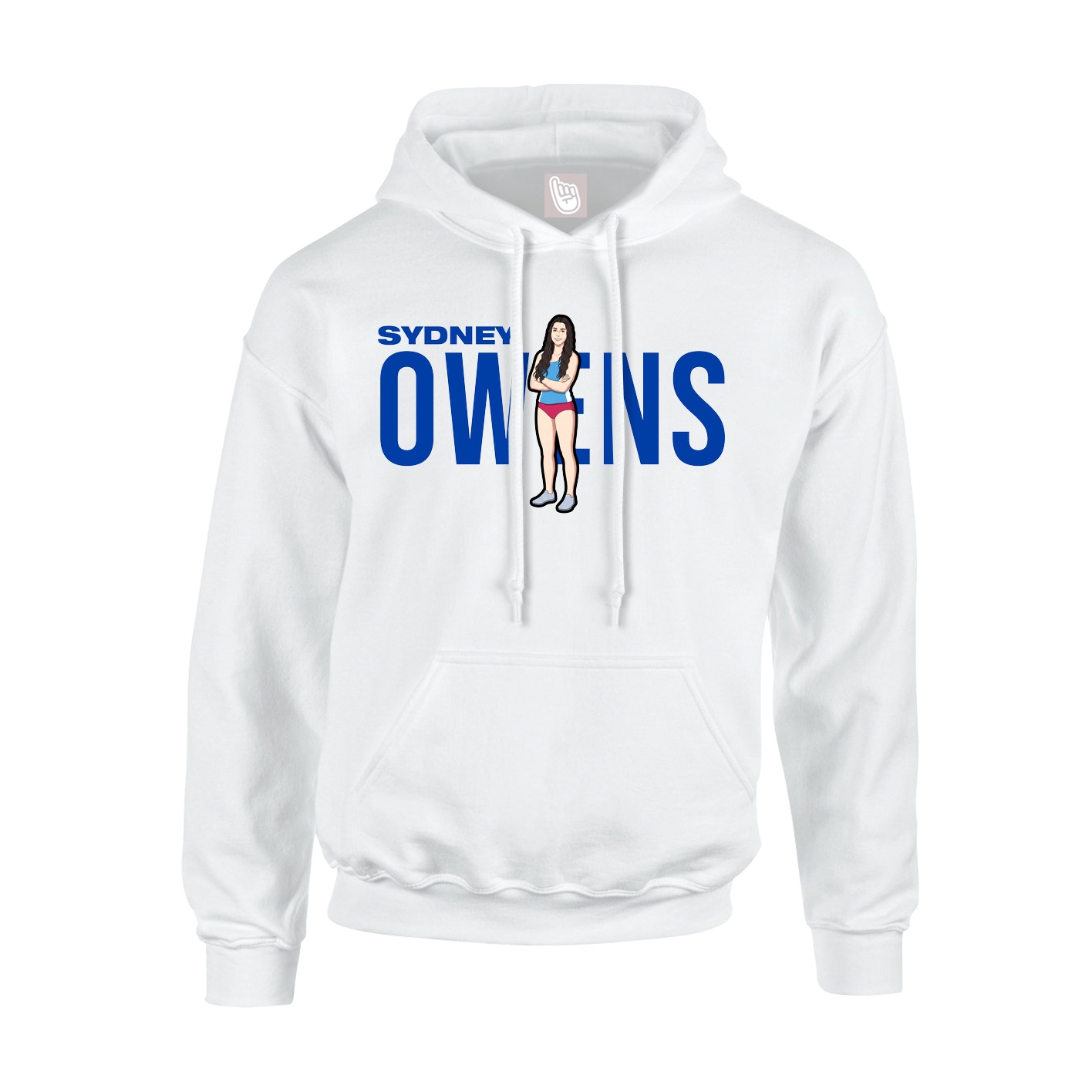 Youth Hoodie — Player Name in White