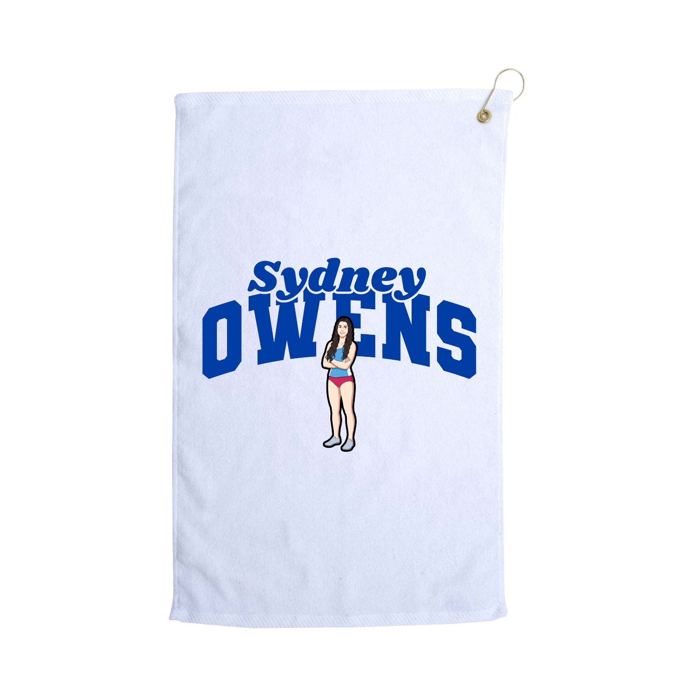 Golf Towel — Signature Arch in White