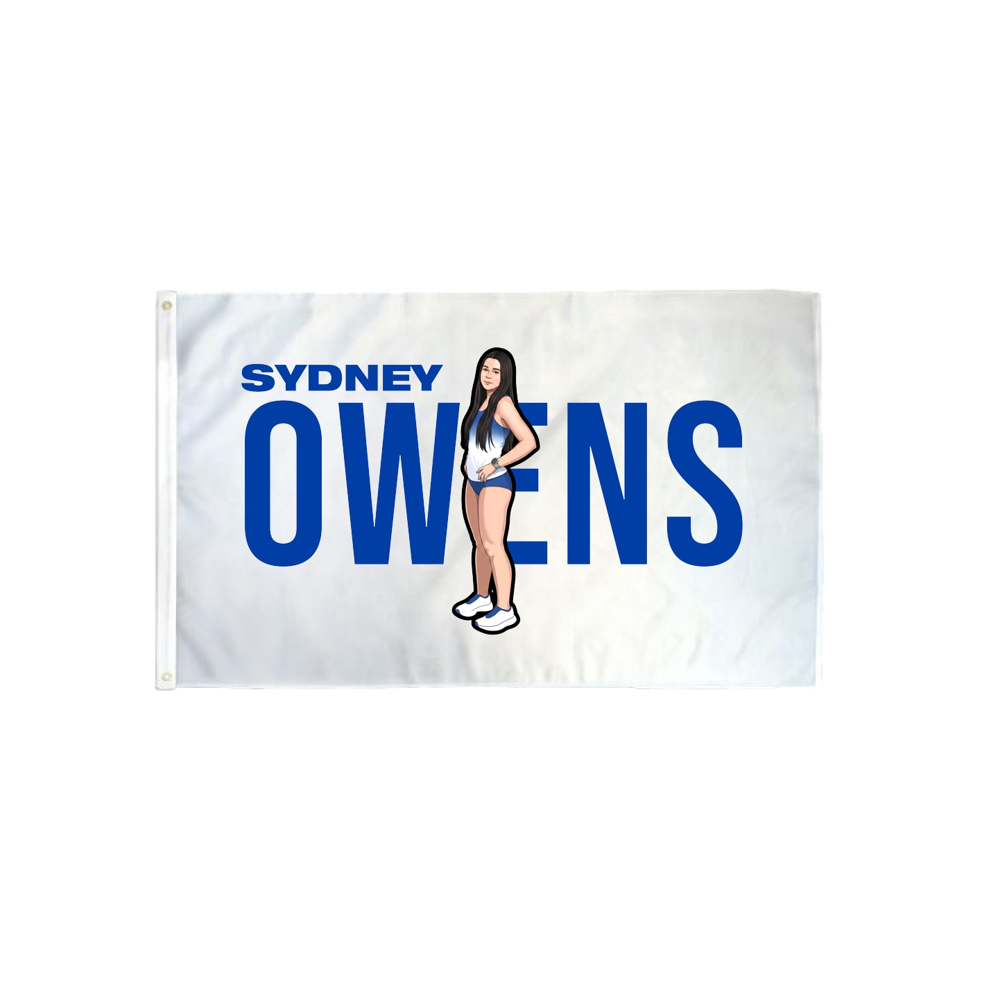 3x5 Flag — Player Name in Classic