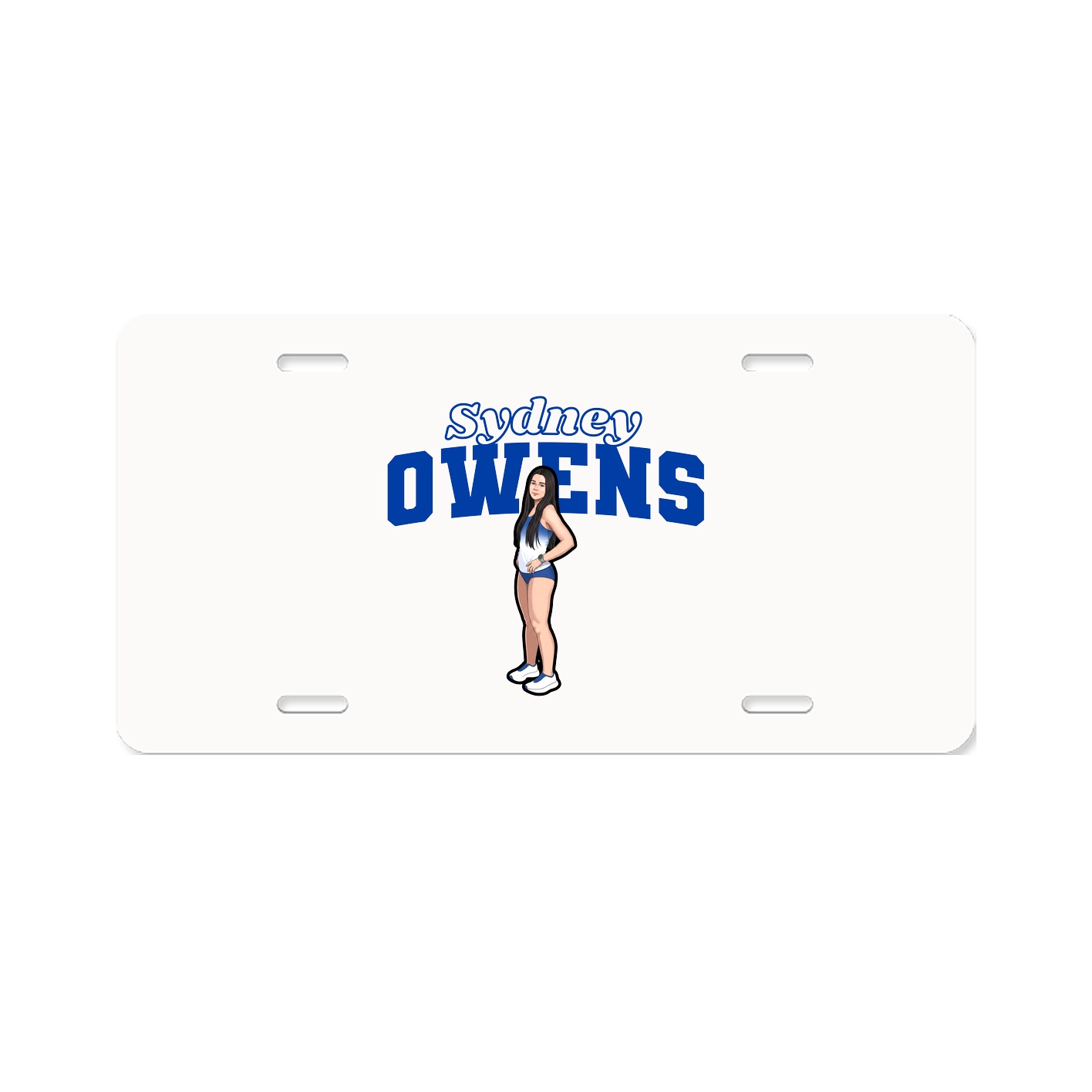 License Plate — Name Arch in Classic
