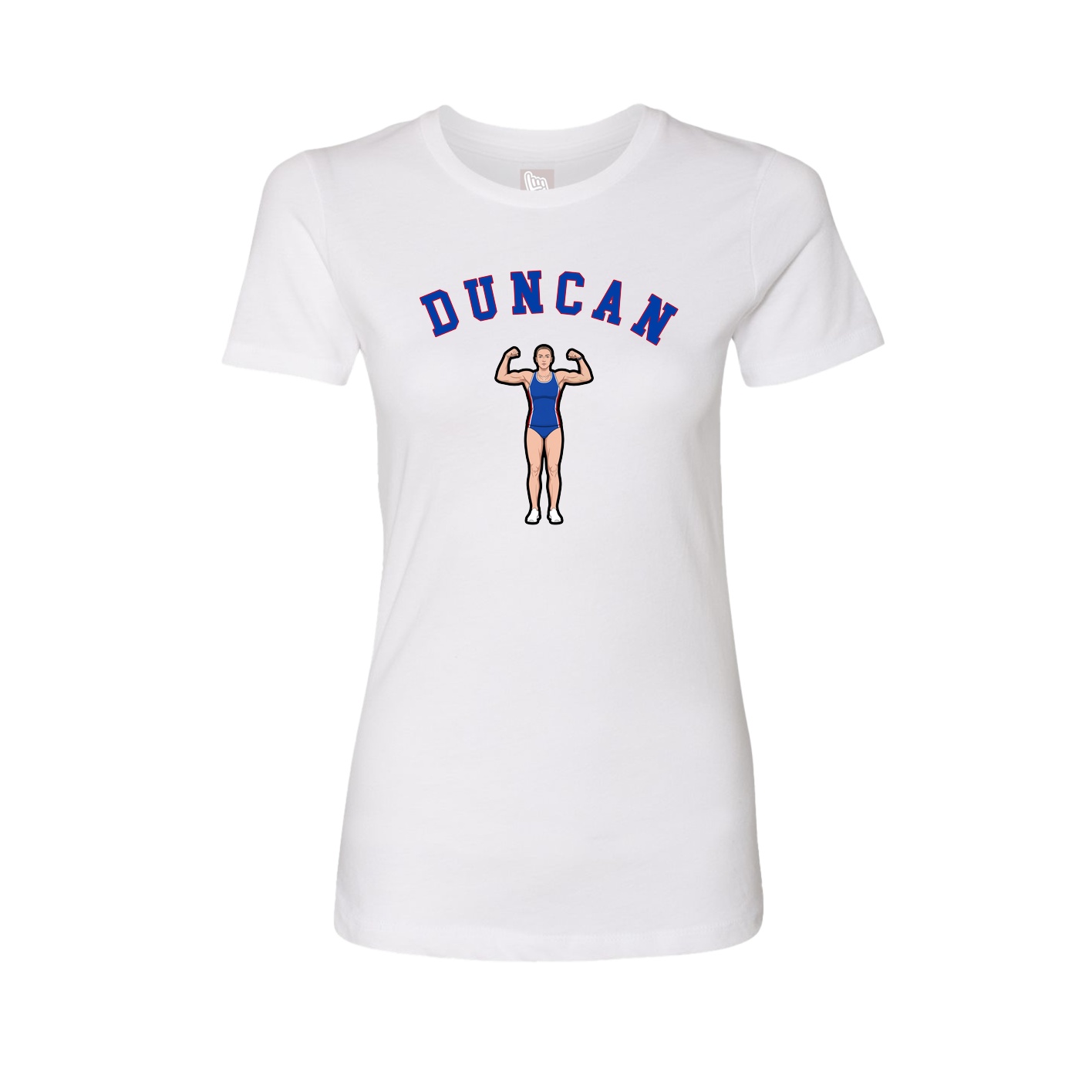 Fitted Women's Tee — Shirsey Arch in White