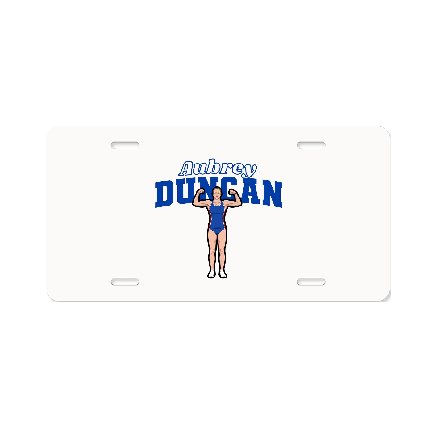 License Plate — Name Arch in Classic
