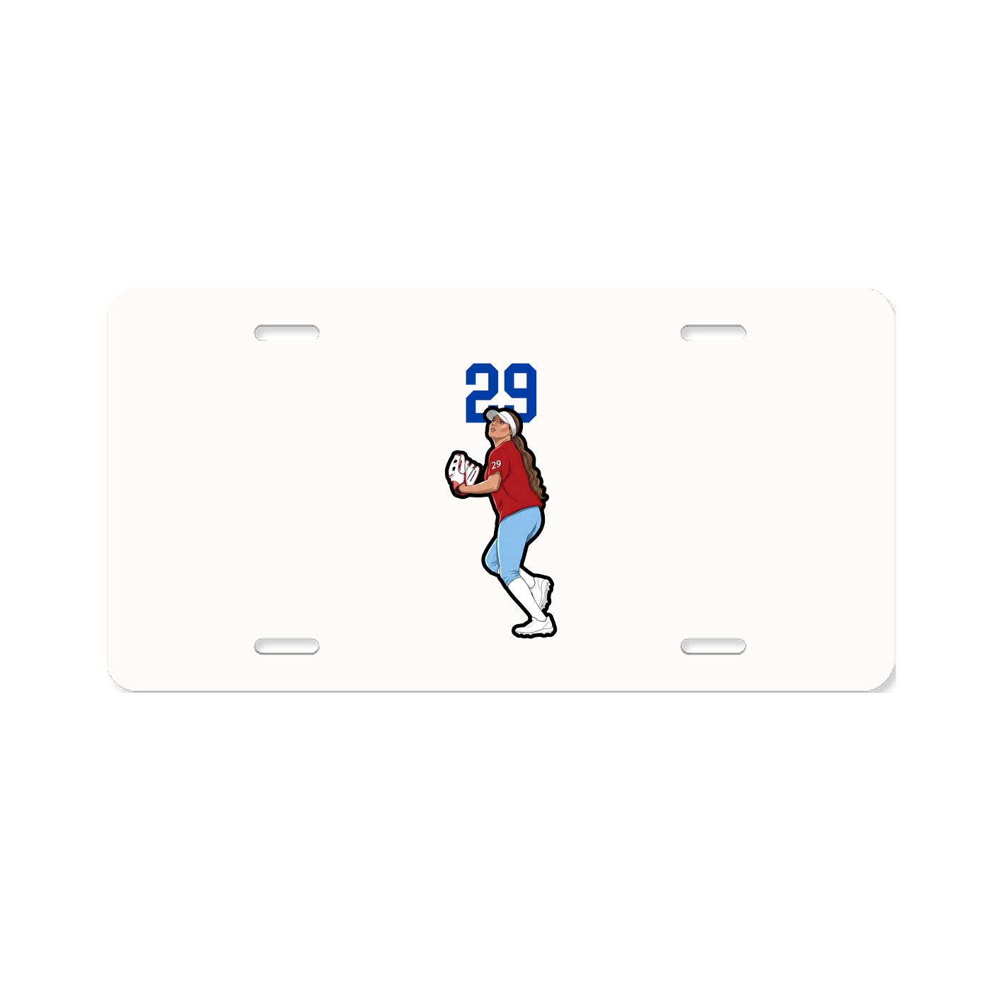 License Plate — Number Top in Classic