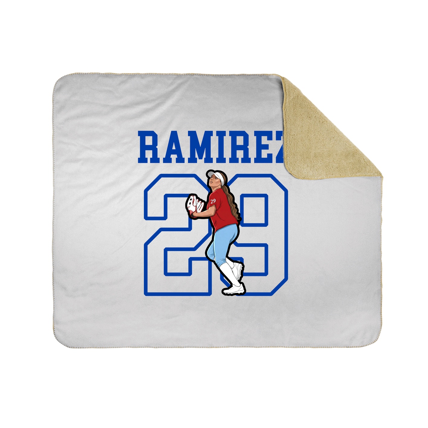 Throw Blanket — Shirsey in White