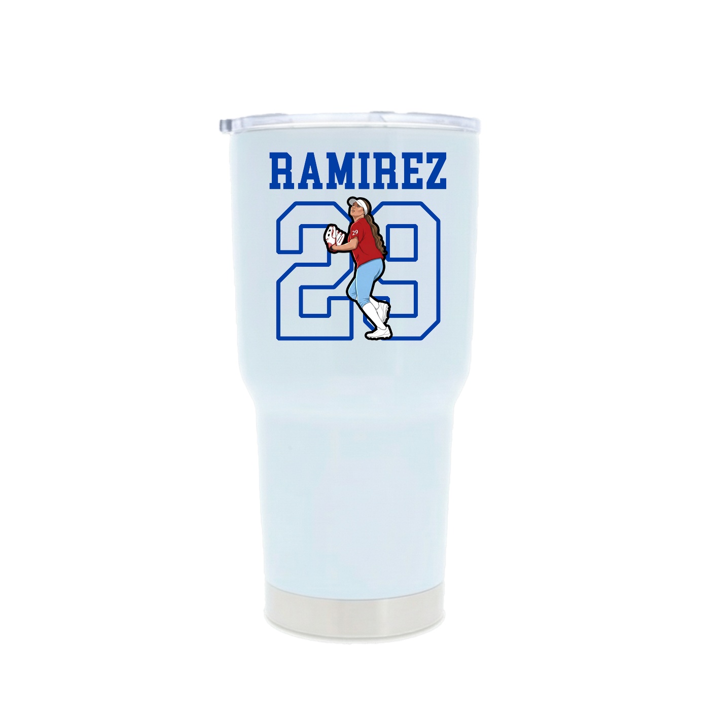 30oz Stainless Steel Tumbler — Shirsey in White