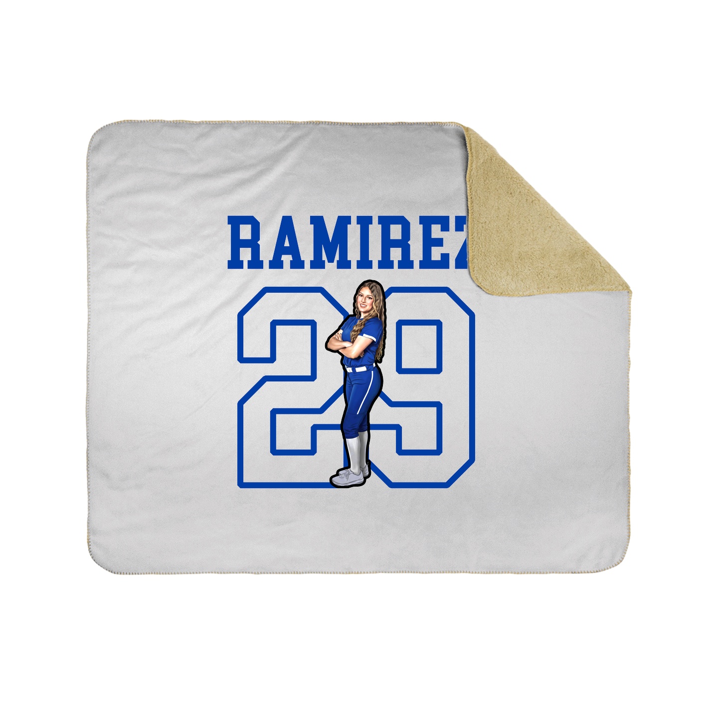 Throw Blanket — Shirsey in White