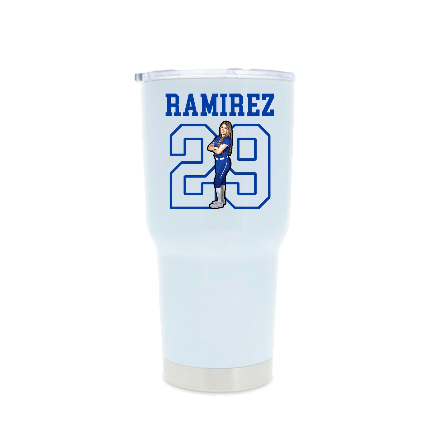 30oz Stainless Steel Tumbler — Shirsey in White