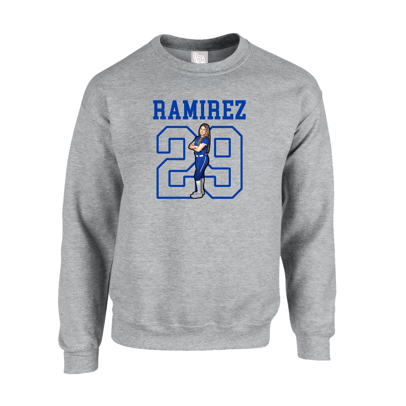 Fleece Crew — Shirsey in Grey
