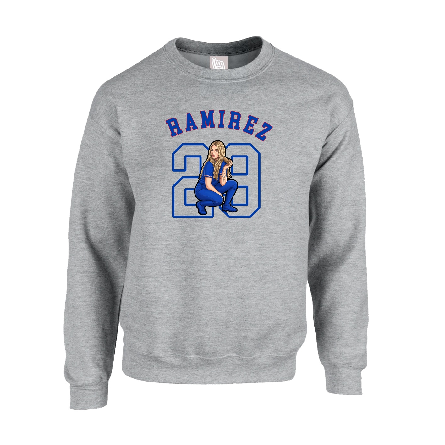Fleece Crew — Shirsey Arch in Grey