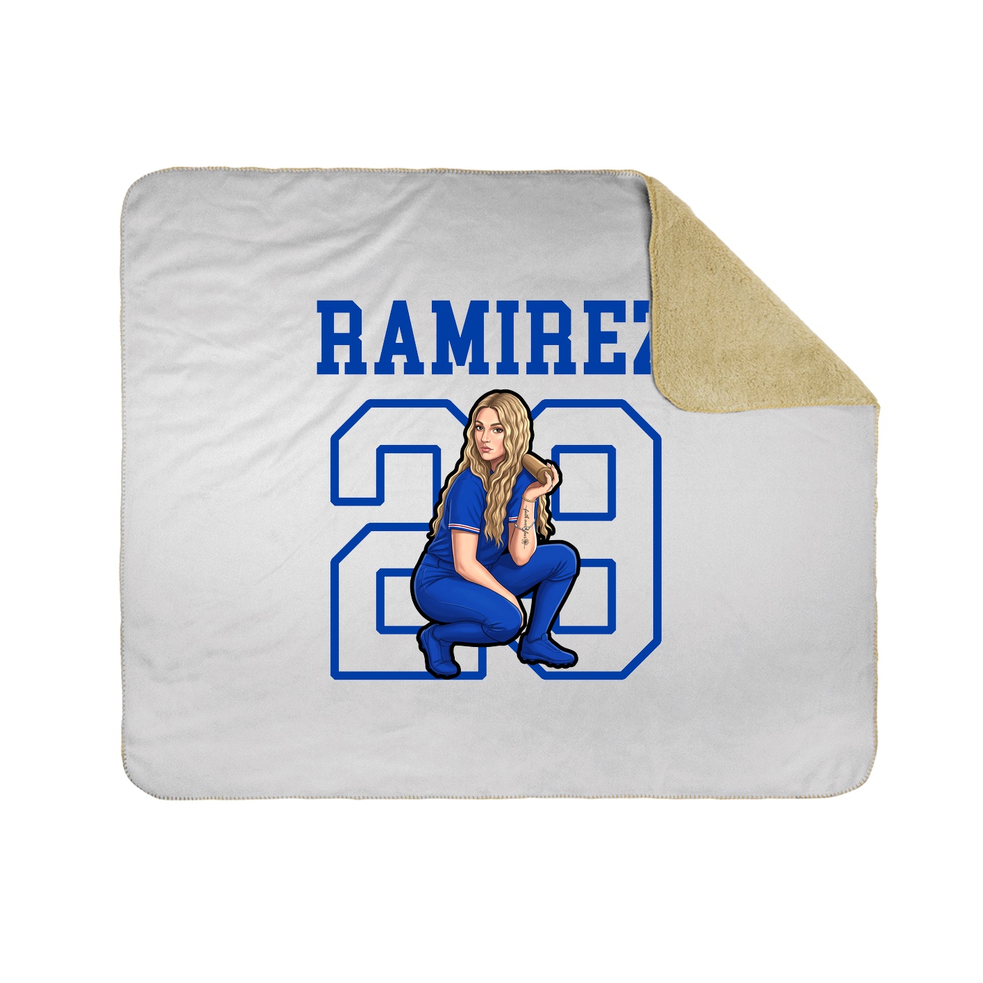 Throw Blanket — Shirsey in White