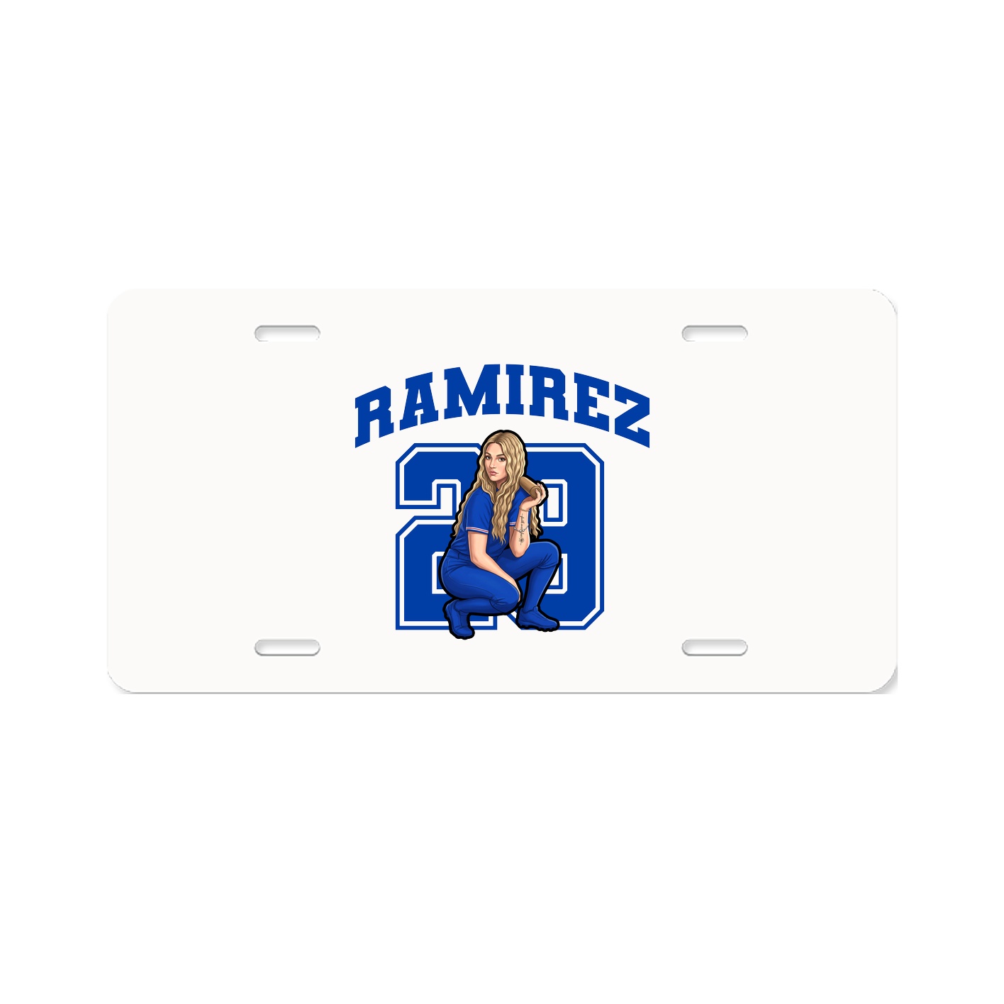 License Plate — Number in Classic