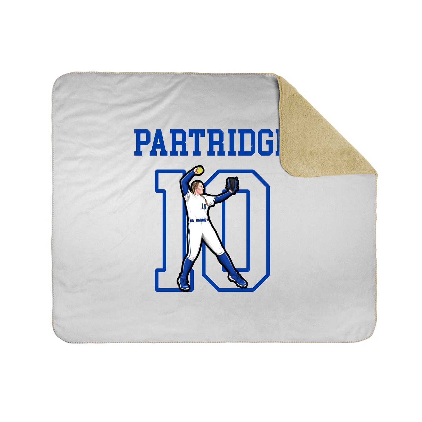 Throw Blanket — Shirsey in White